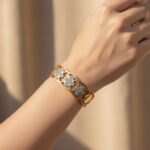 Stainless Steel Clover Bangle